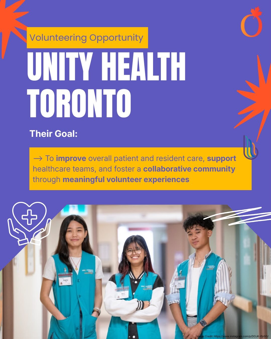 Our Instagram post about Making A Difference In Healthcare: Unity Health Toronto