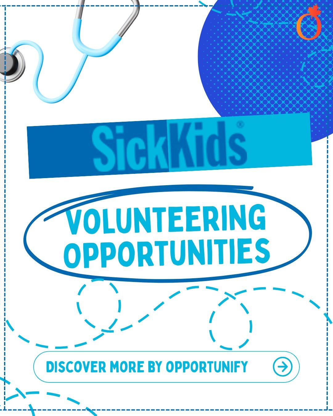 Our Instagram post about SickKids Volunteering Opportunity