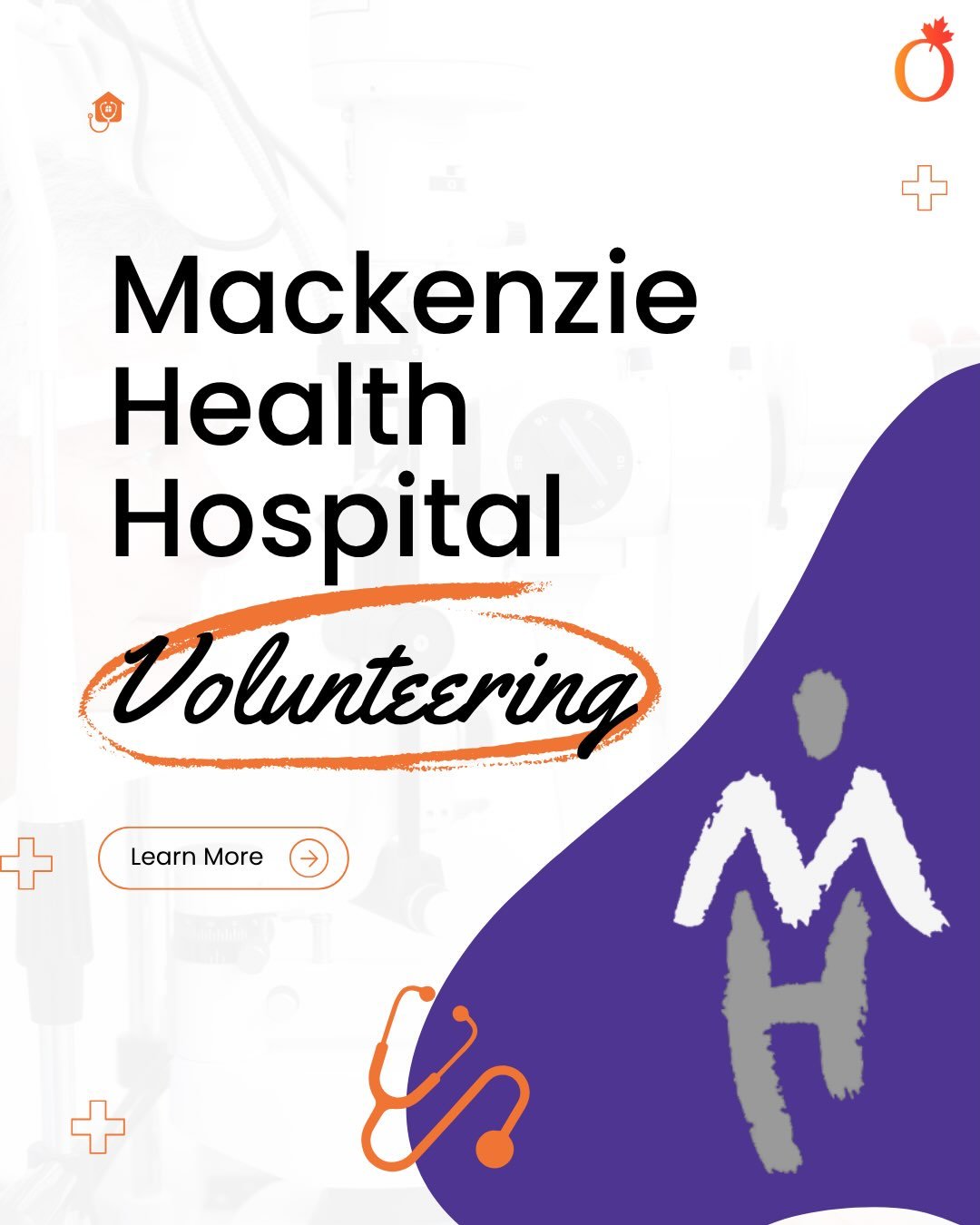 Our Instagram post about Mackenzie Health Volunteering